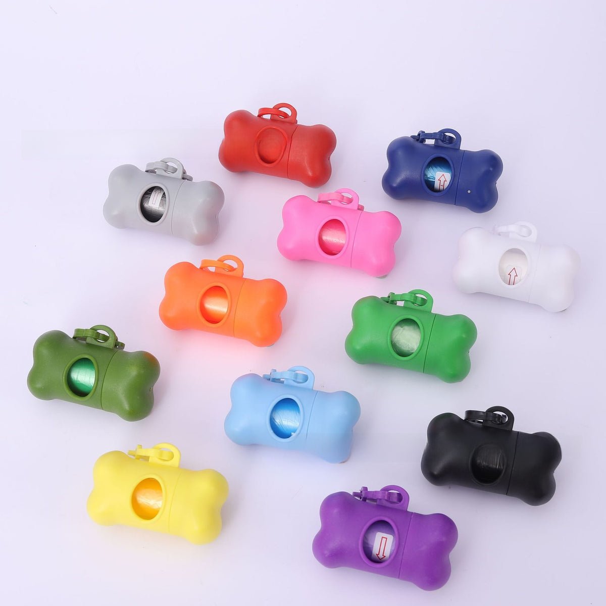 Bone Shaped Poop Bag Dispenser with Frosted Finish