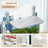 Cat window hammock with breathable mesh in Grey Mesh, Suction Cups