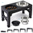 Adjustable Height Pet Feeding Bowl with Stainless Steel and Slow Feeder