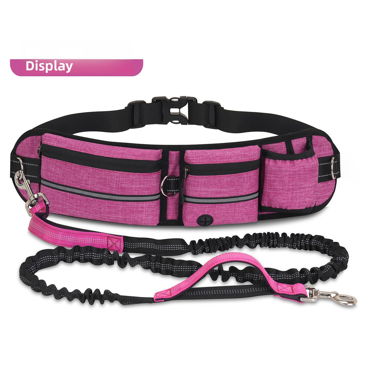 Dog walking waist bag with hands free lead and pockets, view 10