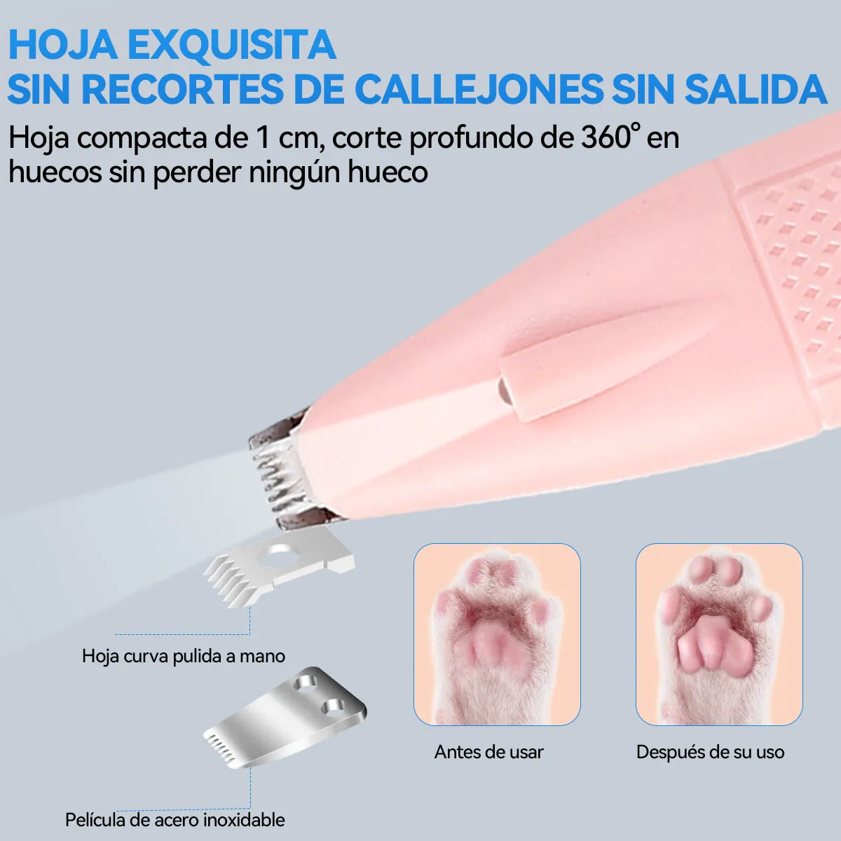Cordless Electric Pet Clipper with Titanium Alloy Blades