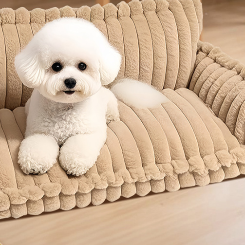 Removable washable plush pet bed with grid mat, photo 2 of 37