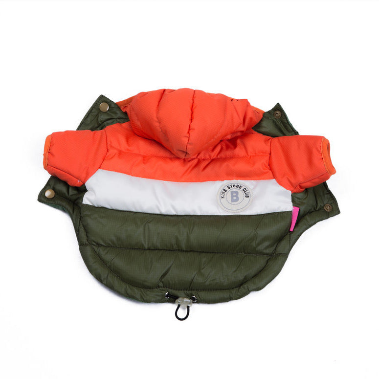 Thick cotton padded dog coats in six colours