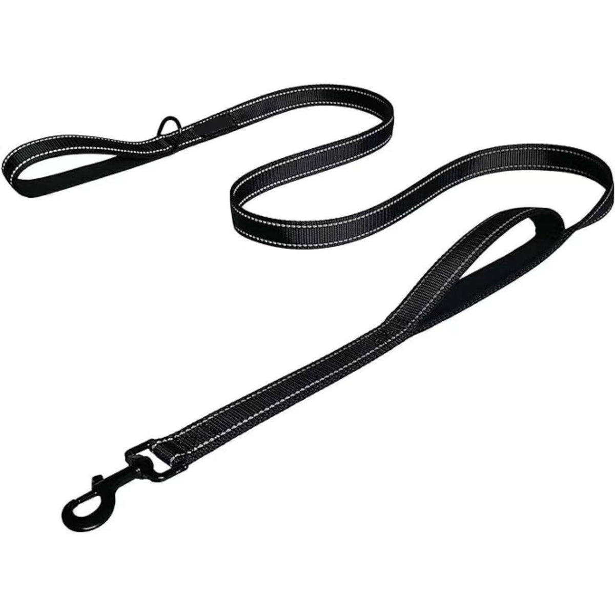 Thick reflective dog leads in black, green, orange and blue