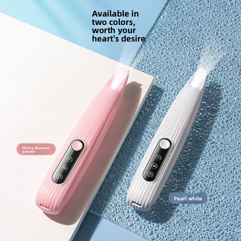LED Pet Face and Paw Trimmer with Curved Blade and Oil Bottle