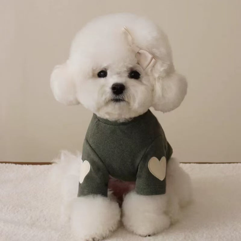 Heart print hoodie for dogs and cats, available in 5 colours, image 19