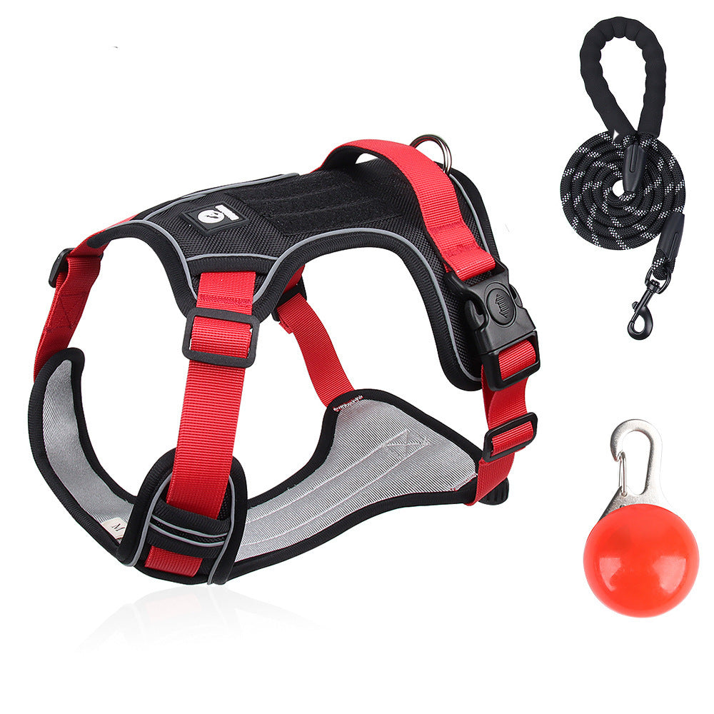Reflective Oxford dog harness, main product photo from Pet Royale UK