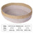 Hand woven round cotton and linen pet nest in grey, view 7