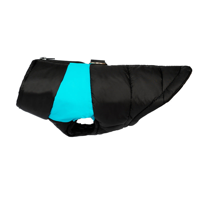 Two tone padded dog vests in five colours and eight sizes