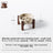 Marble Pattern Ceramic Pet Bowl with Acacia Wood Stand in Water or Slow Feeder Style