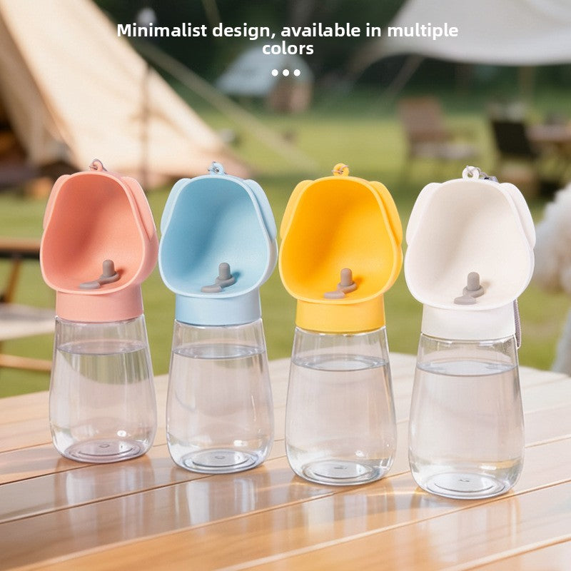 300ml dog travel water cup with press button, product image 1