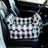Portable car pet bed for small dogs, shown in 4 colours and styles