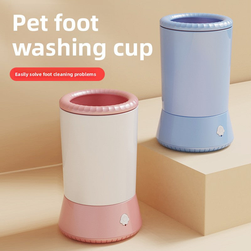 USB Rechargeable Paw Cleaning Cup with Rotating Brush, Dogs and Cats