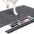 Absorbent chenille pet mat with non-slip base in grey, photo 5