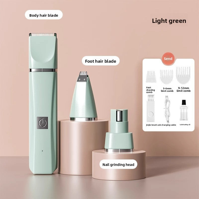Cordless Pet Hair Clipper Kit with Paw and Nail Attachments