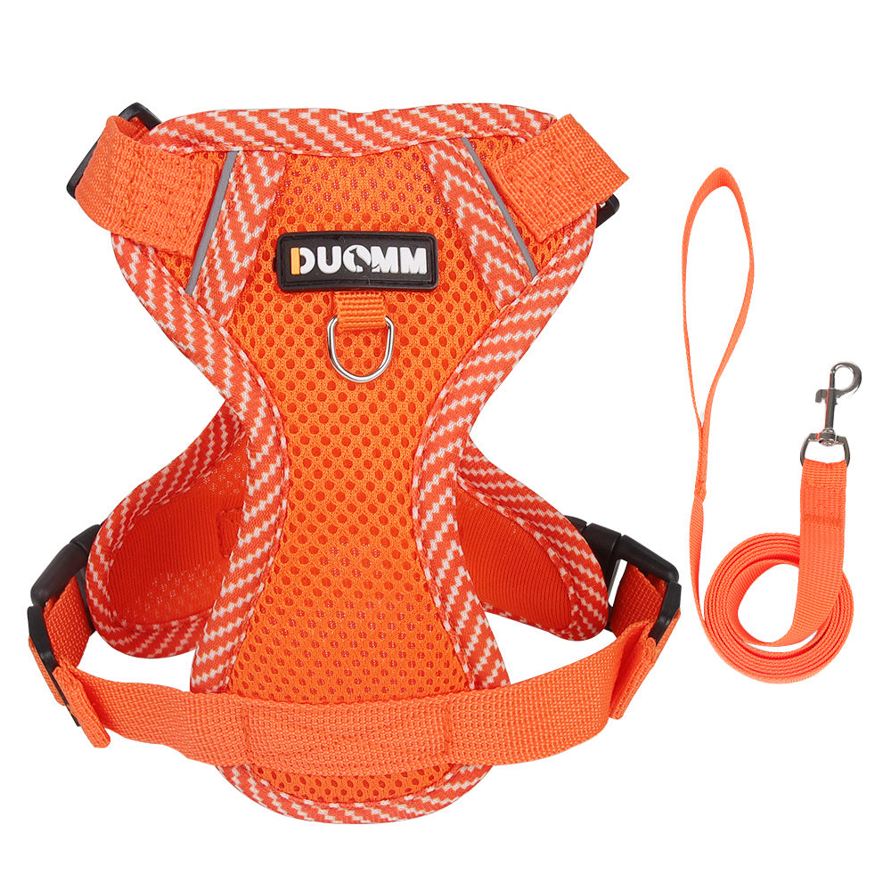 Breathable mesh vest harness for dogs and cats, 4 sizes available