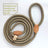 Braided nylon rope dog lead in red with metal clip