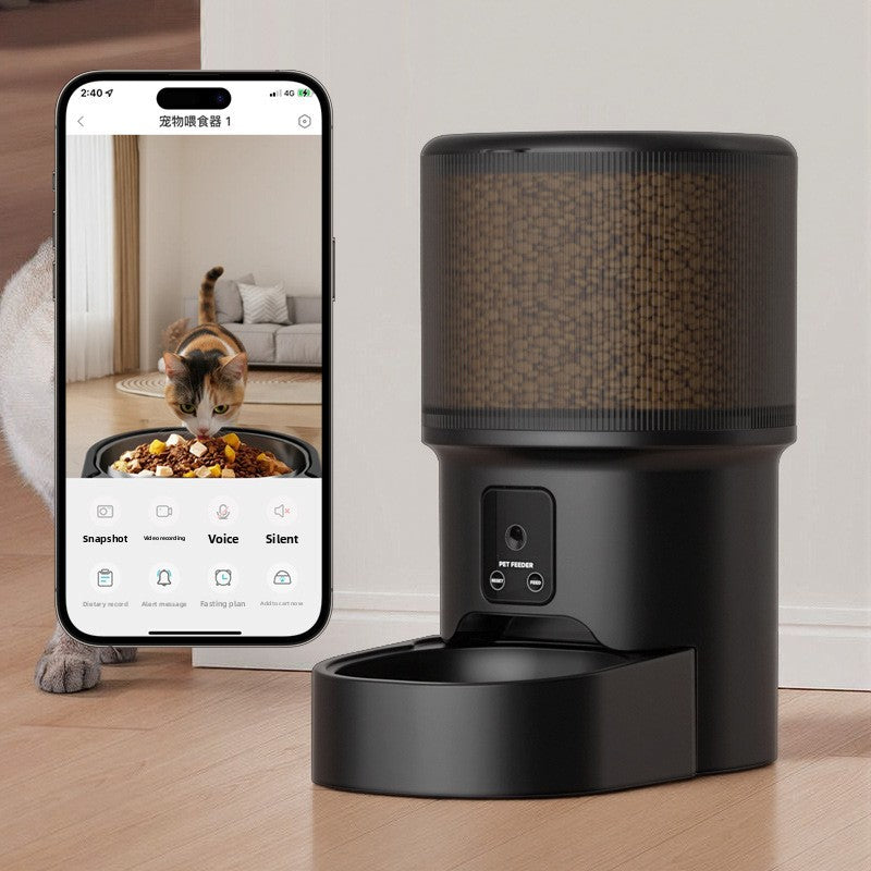 Smart WiFi Automatic Pet Feeder 4L with App Control and Timed Portion Feeding