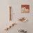 Wooden wall-mounted cat perch with hammock, alternative angle view