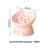 Ceramic High-Foot Cat Bowl with Slanted Rim, Slow-Feeding Feature and Ear Handles