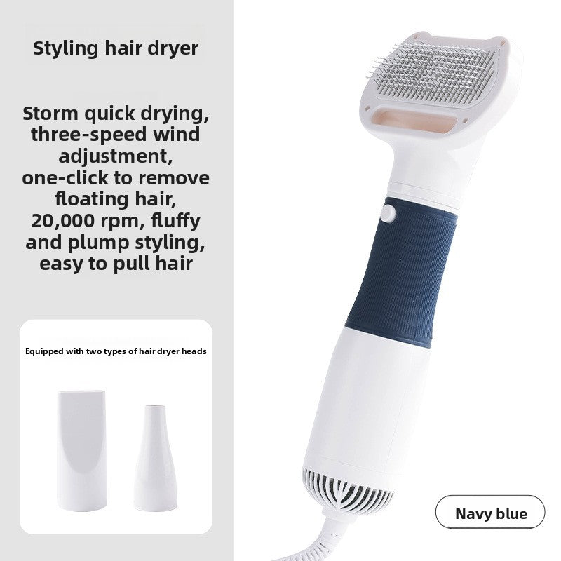 3-in-1 Pet Hair Dryer and Deshedding Brush for Dogs and Cats