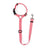 Dog car seat belt lead with headrest loop, close-up detail view