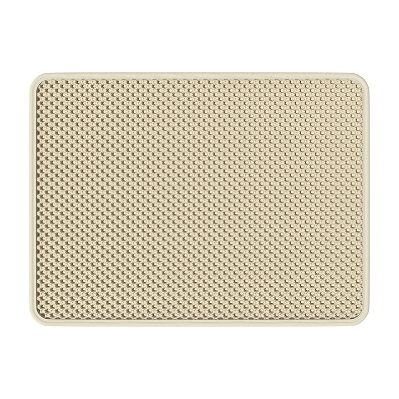 Double Layer Anti-Splash Cat Litter Mat for Floor Protection