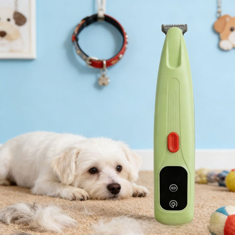 Quiet Cordless Pet Trimmer with Rounded Blade Tips for Cats and Dogs