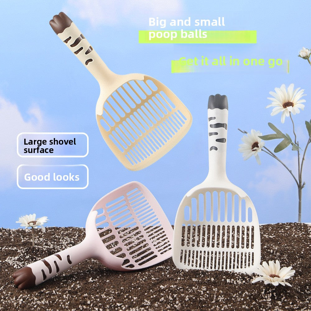 Large Fine-Pore Cat Litter Scoop, Thick ABS Sifter