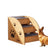 Carpeted pet ramp stairs with non-slip surface for beds, photo 5