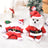 Christmas standing Santa costume with hat for pets in Standing Santa with Hat, front view
