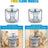 2.6L Transparent Flowing Water Pet Fountain with Smart Sensor and Circulating Filter