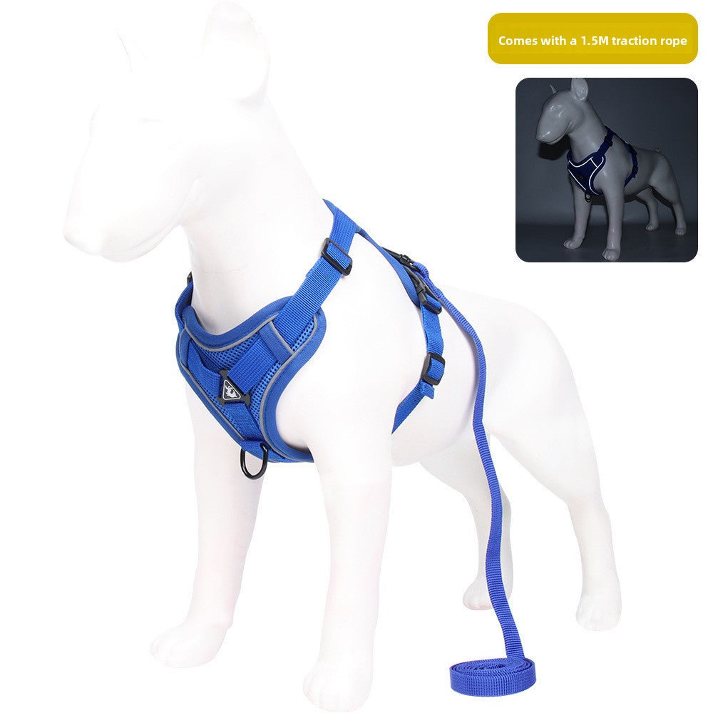 Reflective breathable mesh cat harness vest in 6 colour options