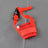 Soft red cloth dog muzzle with adjustable strap for grooming, product image 5
