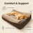 Zip Cover Dog Sofa Bed, Washable Dual Layer Sleeping Pad