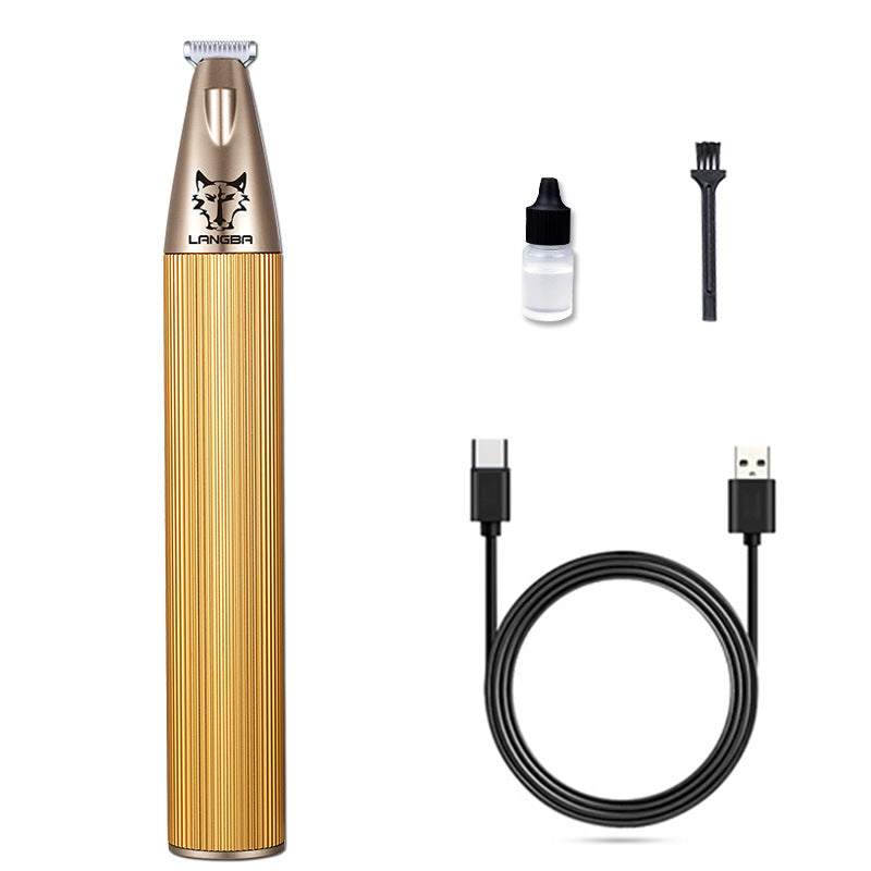 Wide Tooth USB Pet Trimmer for Face, Ears and Paws, Quiet Motor