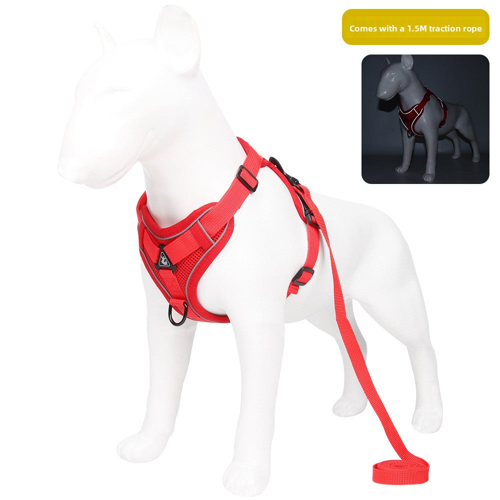 Reflective breathable mesh cat harness vest, available from Pet Royale UK