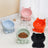 Ceramic Cat Bowl with Angled Mouth and Reaching Hand Designs, Easy-Clean Pet Food Dish