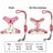 Breathable mesh small dog harness and lead set in 5 colour options
