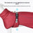 Thick padded reflective burgundy coat for large dogs, product image 3