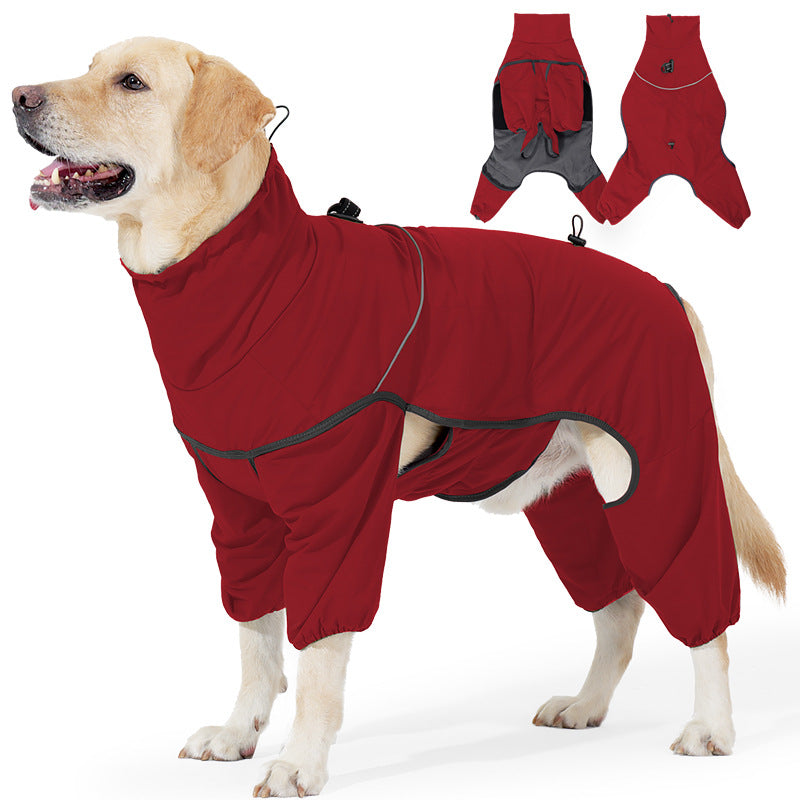 Four leg fleece lined padded dog coat, available in 2 colours, image 14