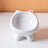 Elevated Ceramic Cat Food and Water Bowl with Weighted Non-Slip Base in Glazed Colours