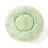 Light grey plush round donut pet bed for cats and dogs, photo 76