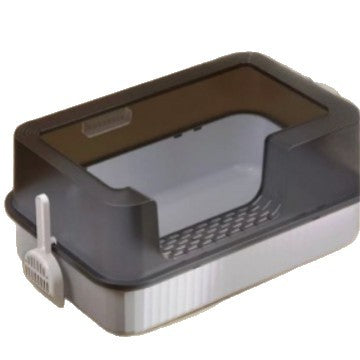 Open Top Cat Litter Box with Tall Splash-Proof Sides