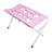 Foldable stainless steel dog washing station in blue for home grooming