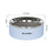 Stainless Steel Inner Slow Feeder Bowl with Weighted Anti-Spill Base for Small Pets