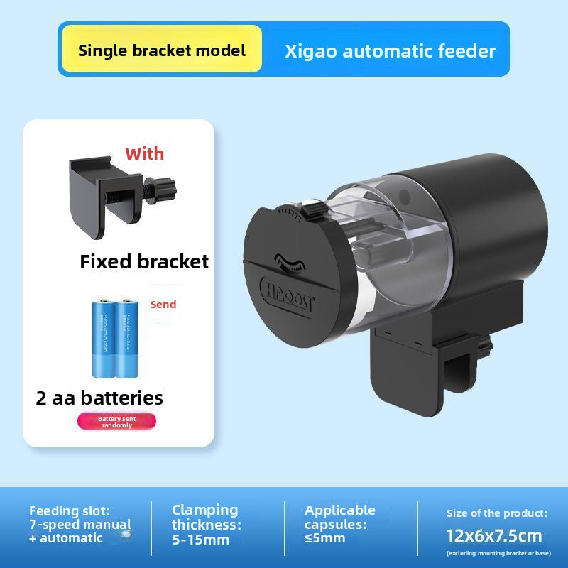 Fish tank feeder with intelligent timing function