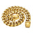 Heavy Cuban chain stainless steel dog collar, available from Pet Royale UK