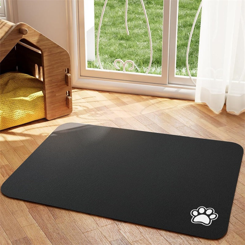 Quick-dry diatomite pet feeding mat, alternative angle view