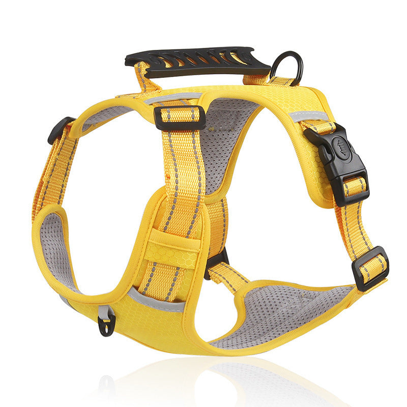 Reflective nylon vest dog harness, main product photo